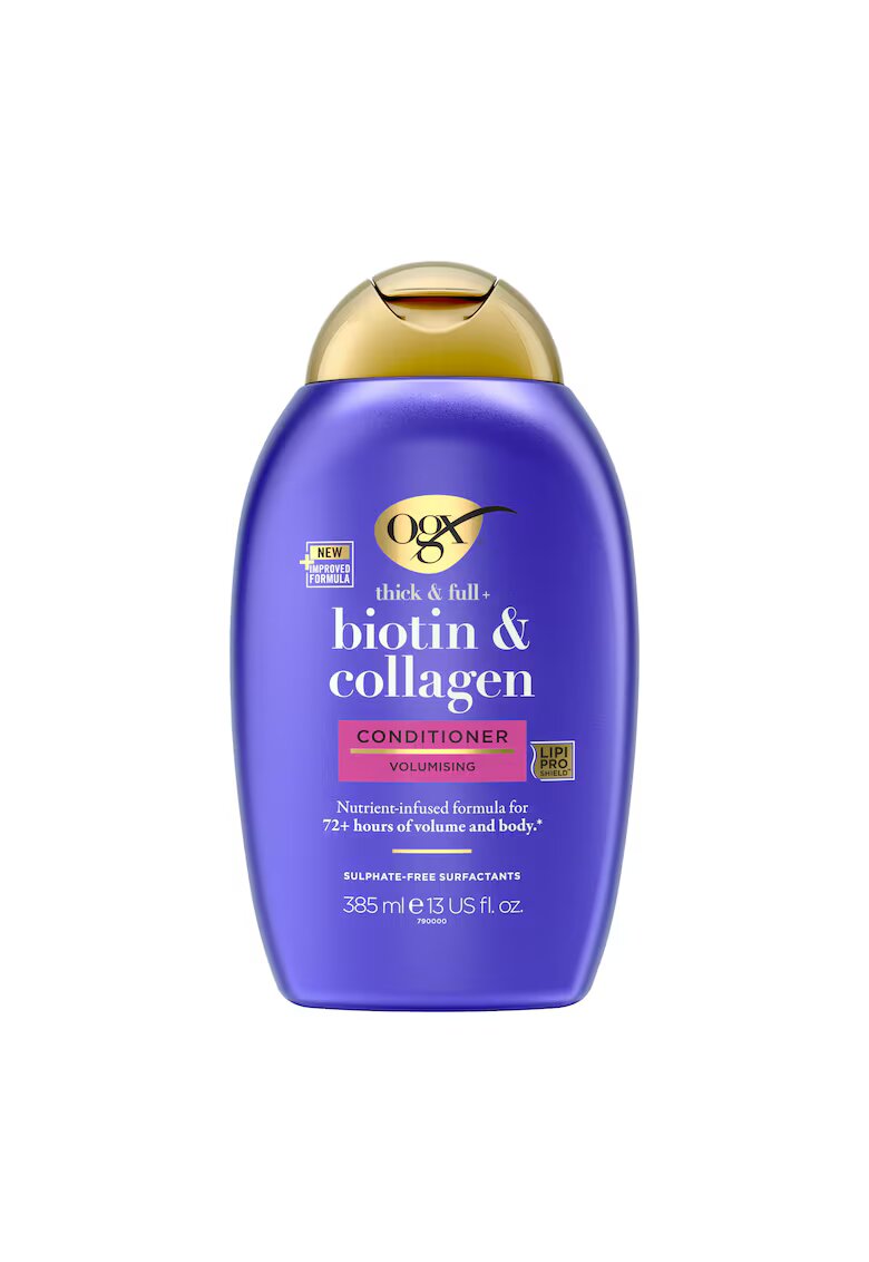OGX Balsam pentru volum Biotina si Colagen - cu vitamina B7 - pentru par des si bogat - fara sulfati - 385 ml