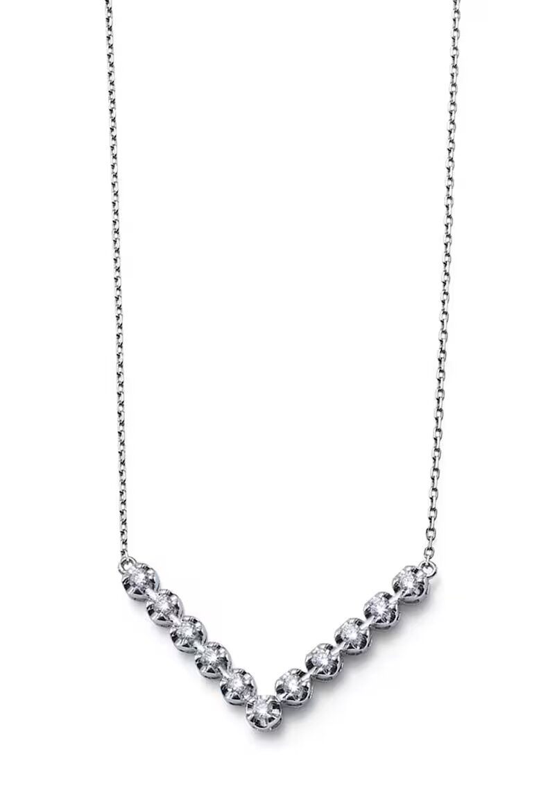 Oliver Weber Colier din argint 925 decorat cu zirconia - Argintiu