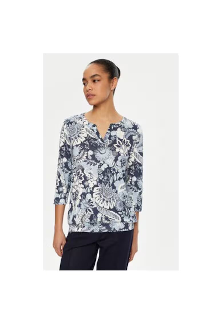 Olsen Bluza dama - 305136794 - Modal/Bumbac - Albastru - Albastru