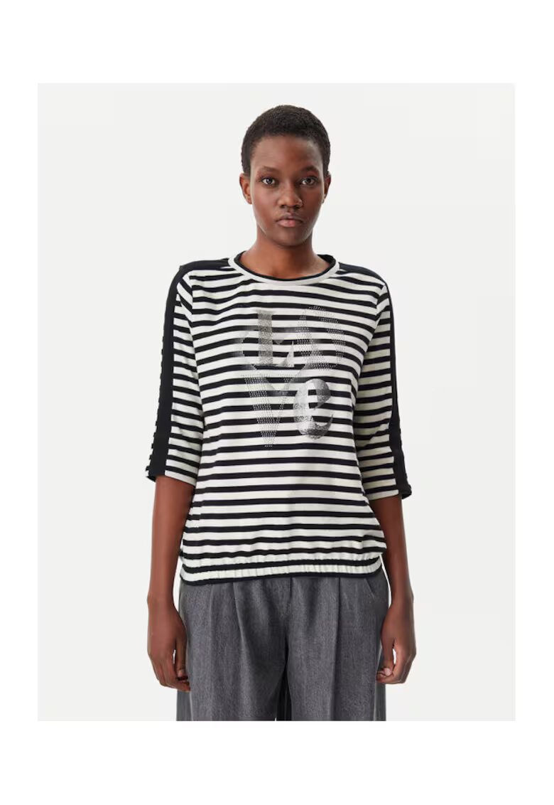 Olsen Bluza dama - 305137906 - Bumbac - Negru - Negru