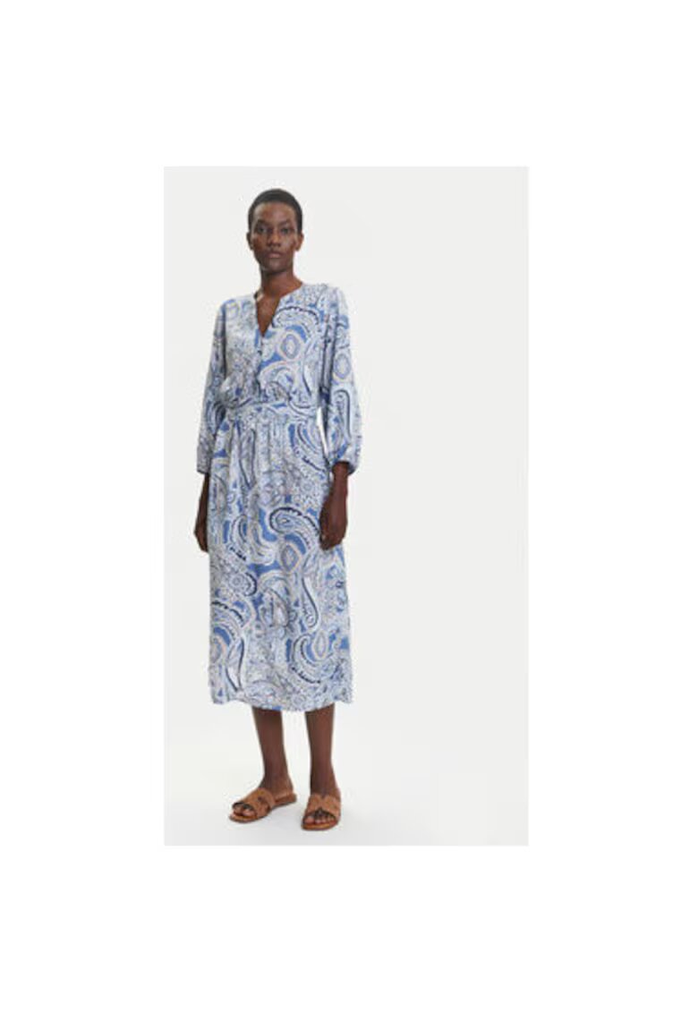 Olsen Camasa stil rochie dama 13002020 - Viscoza - 44 EU - Albastru