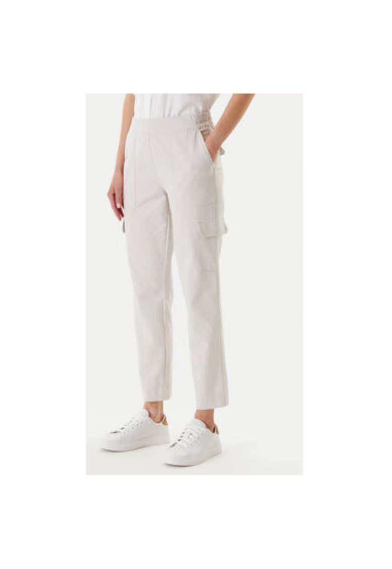 Olsen Pantaloni dama 14002075 - Bumbac/Poliamida - Bej - Bej