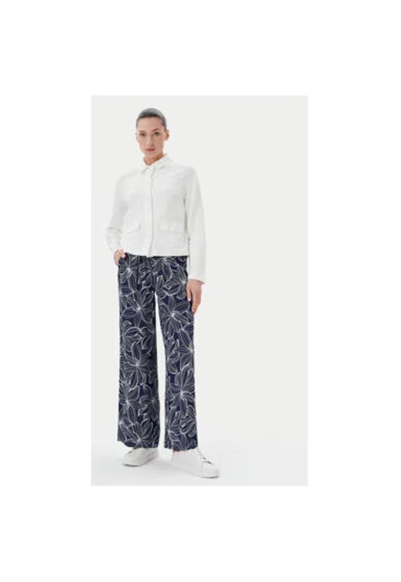 Olsen Pantaloni dama 14002153 - Viscoza - Bleumarin - Bleumarin