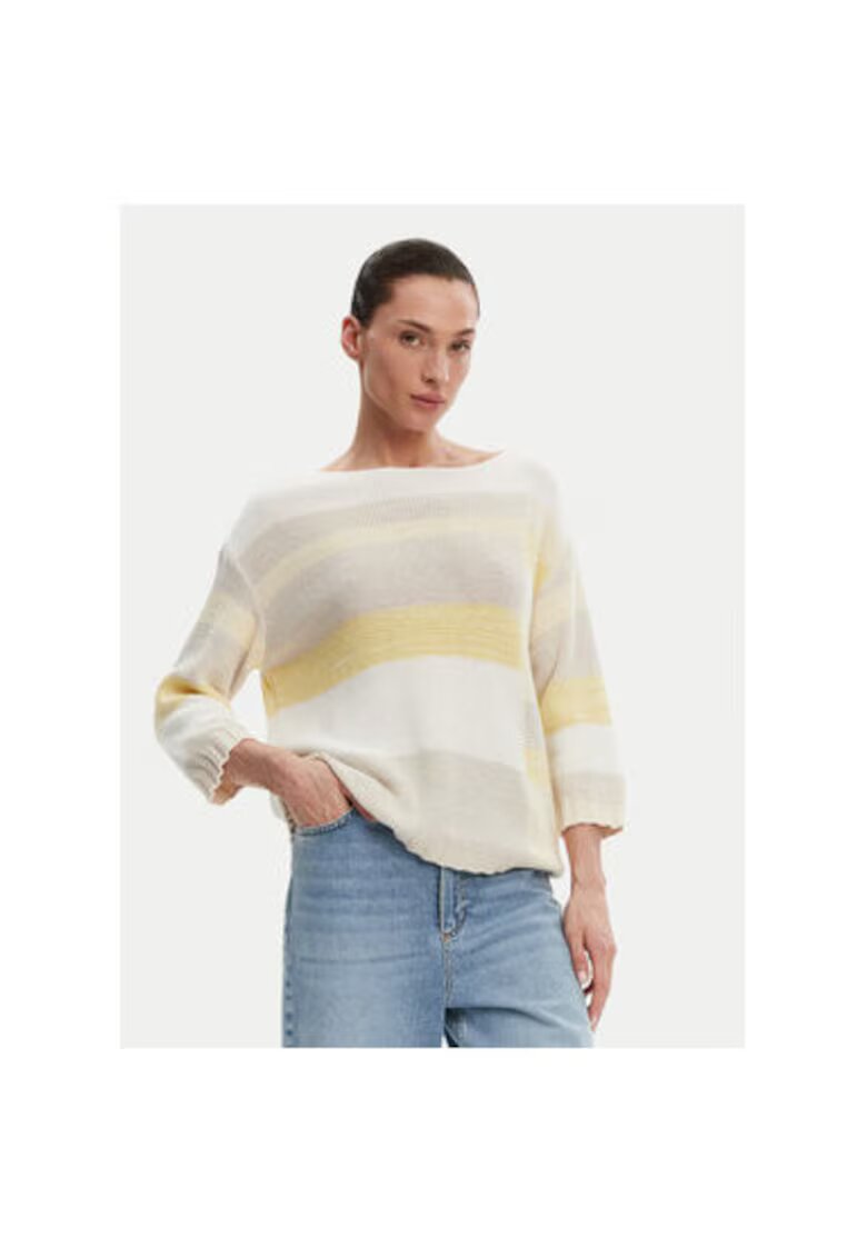 Olsen Pulover dama 11004051 - Bumbac/Poliester - Bej - Bej
