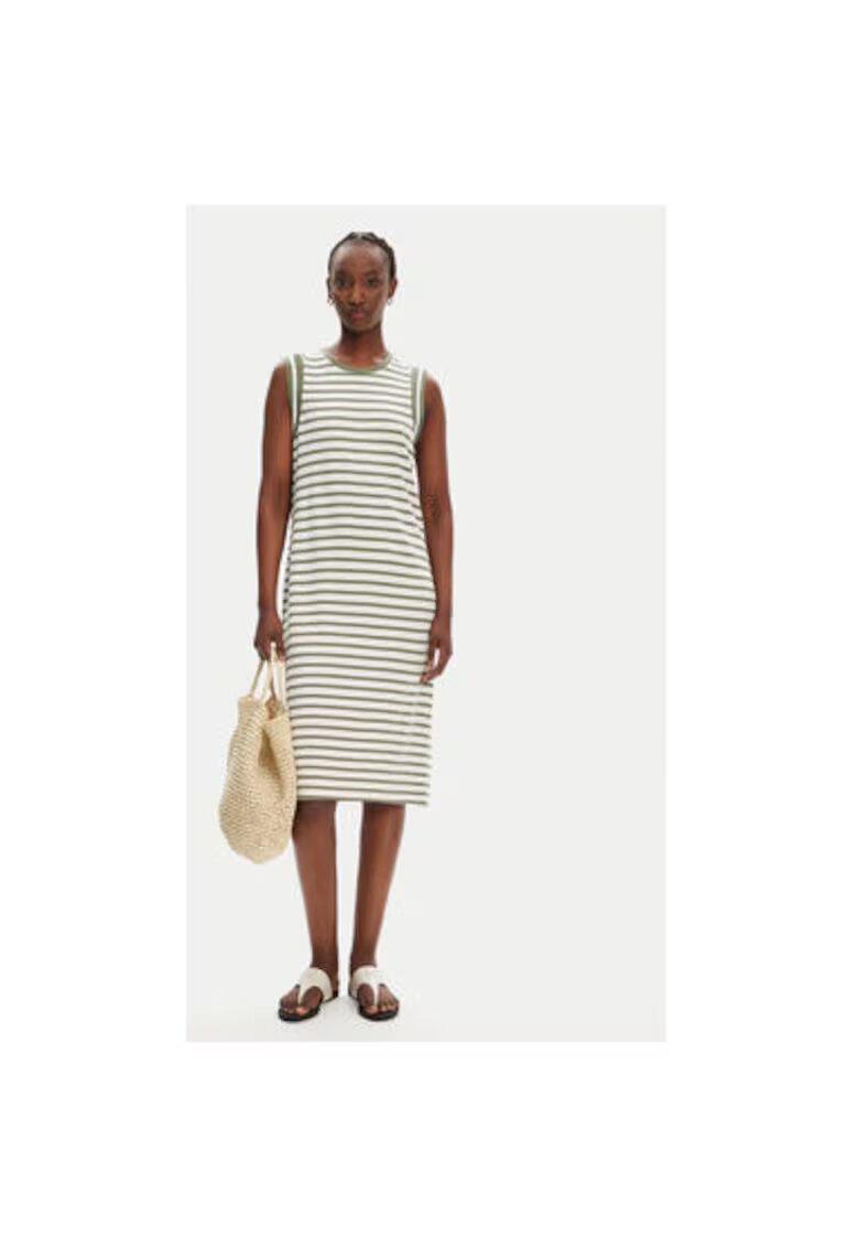 Olsen Rochie dama 13002034 - Viscoza/Poliester - Verde - Verde