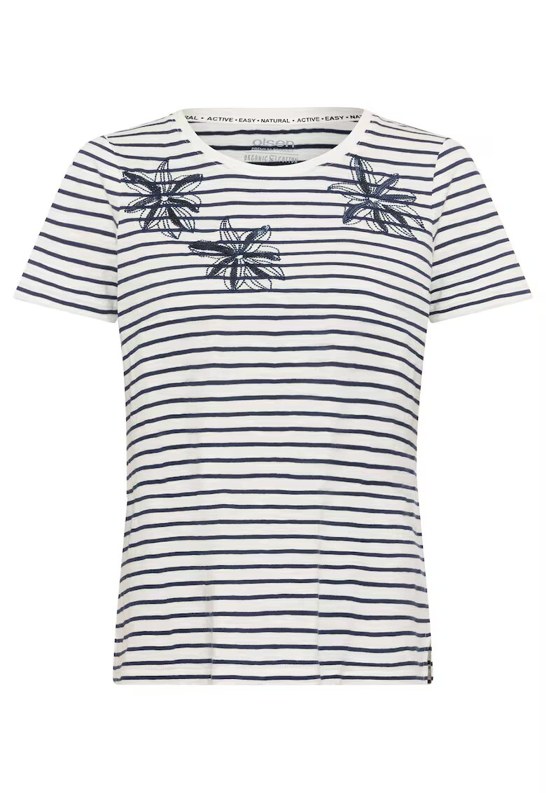 Olsen Tricou dama 11105068 - Bumbac - Ecru - Ecru