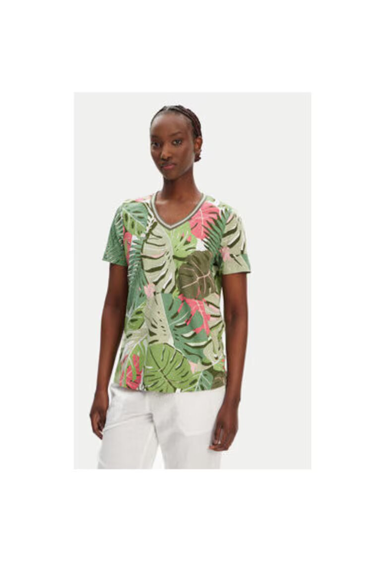 Olsen Tricou dama 11105096 - Bumbac - Verde - Verde