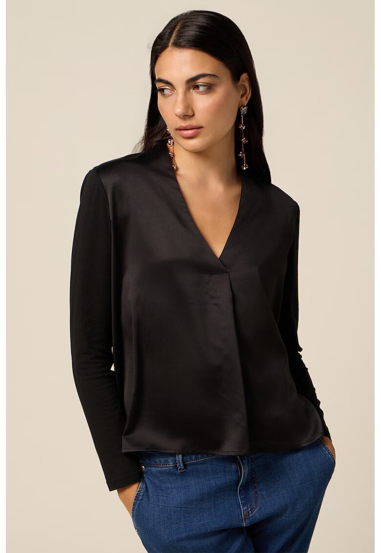 Oltre Bluza cu decolteu in V - Negru