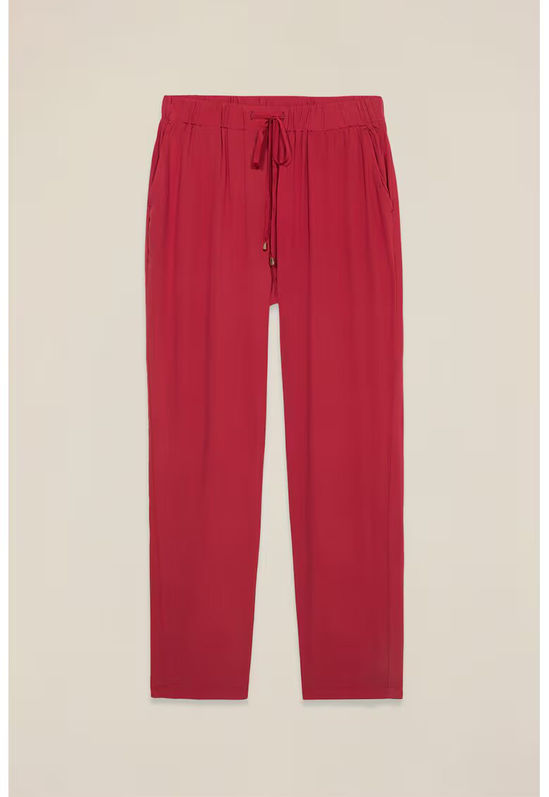 Oltre Pantaloni cu snur - Rosu vermillion
