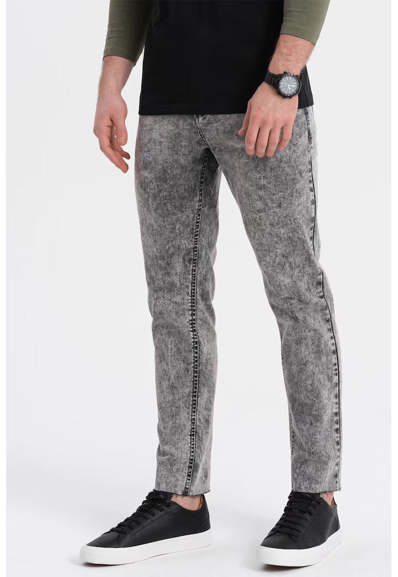 OMBRE Blugi slim fit - Gri