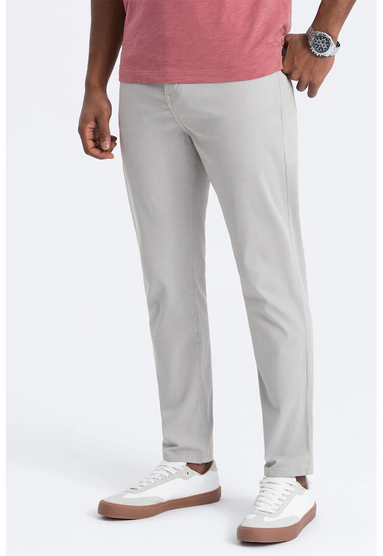 OMBRE Pantaloni cu talie medie - Alb murdar