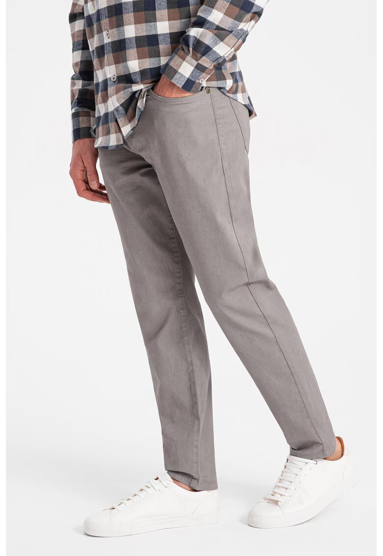 OMBRE Pantaloni cu talie medie - Grej