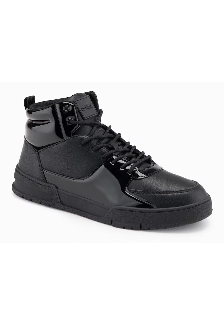 OMBRE Tenisi inalti cu detalii stralucitoare OM-FOSH-0178 - Negru