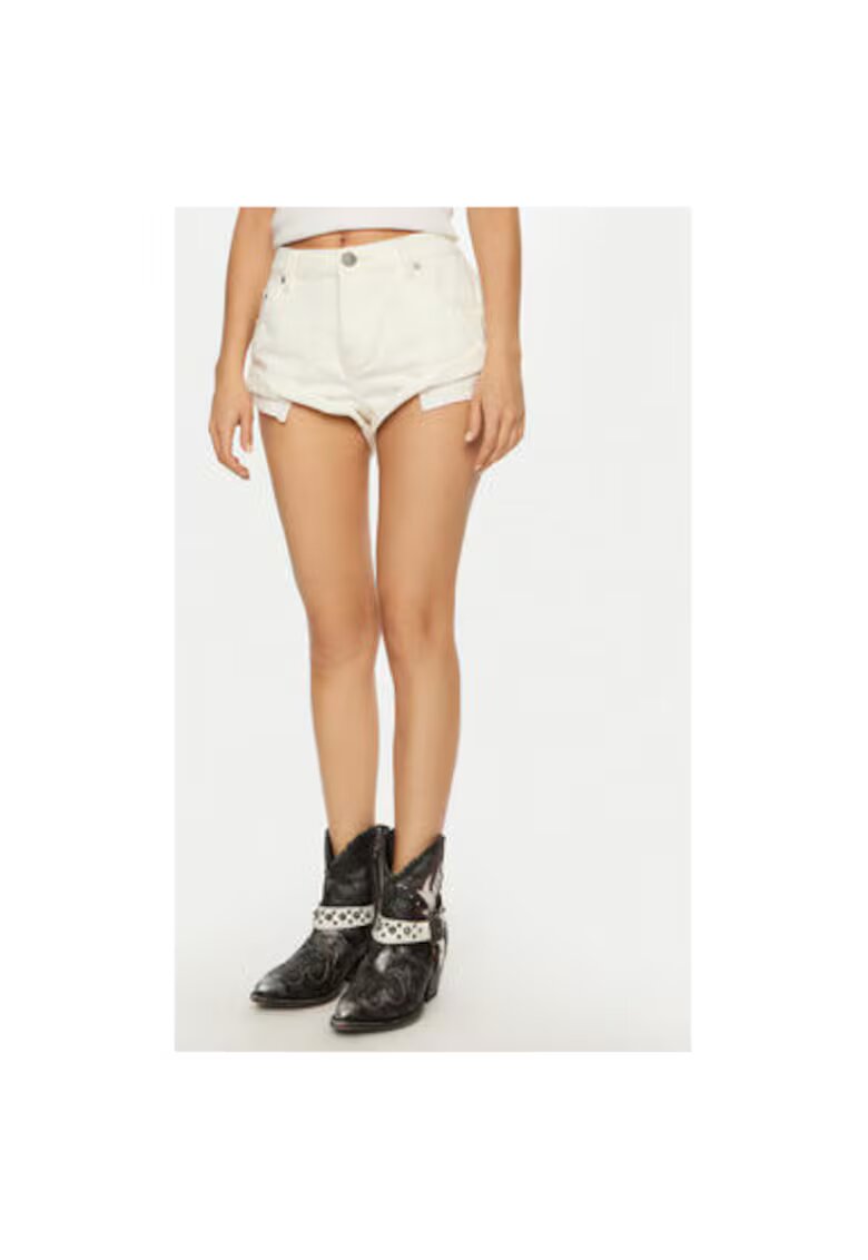 ONE TEASPOON Blugi dama - 304604430 - Bumbac - Bej - Bej
