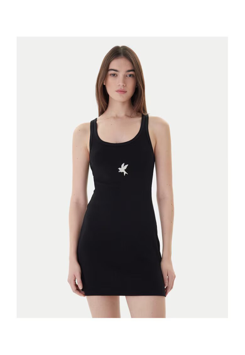 ONE TEASPOON Rochie dama - 304007569 - Bumbac - Negru - Negru
