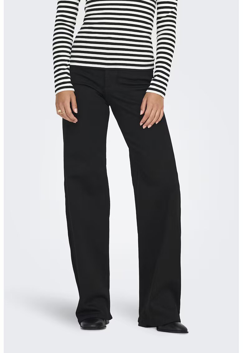 Only Blugi cu croiala ampla - Negru