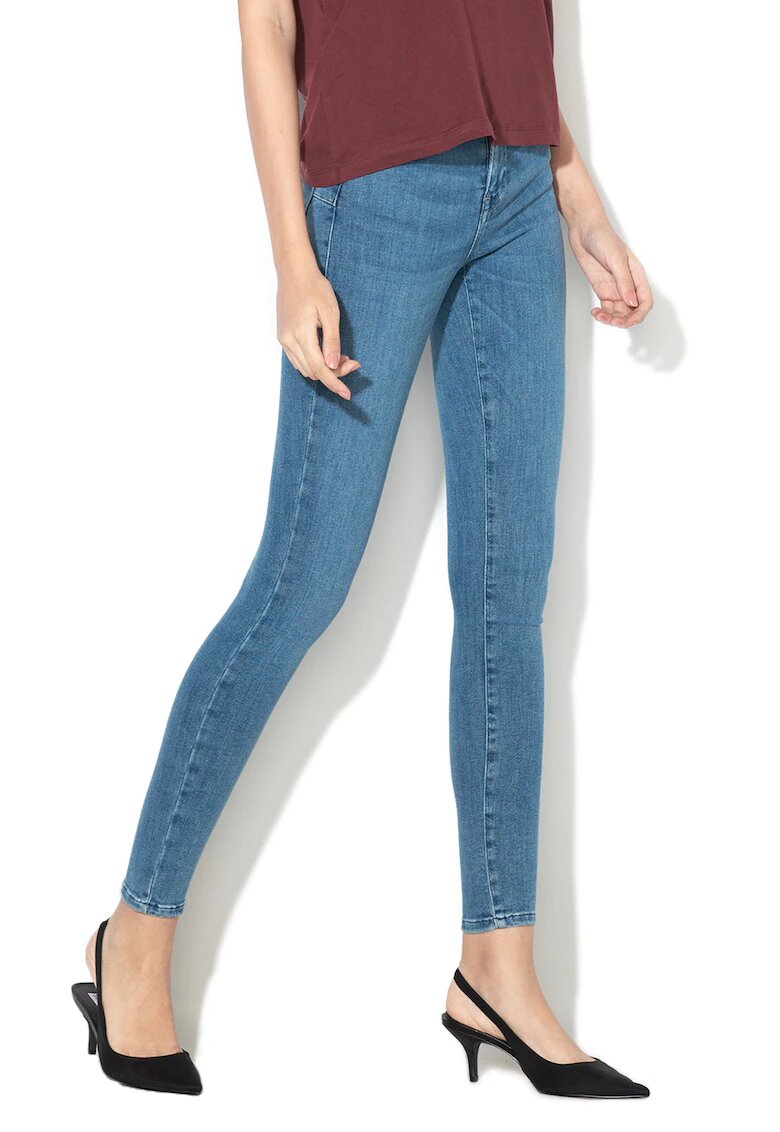 Only Blugi skinny Power - Albastru