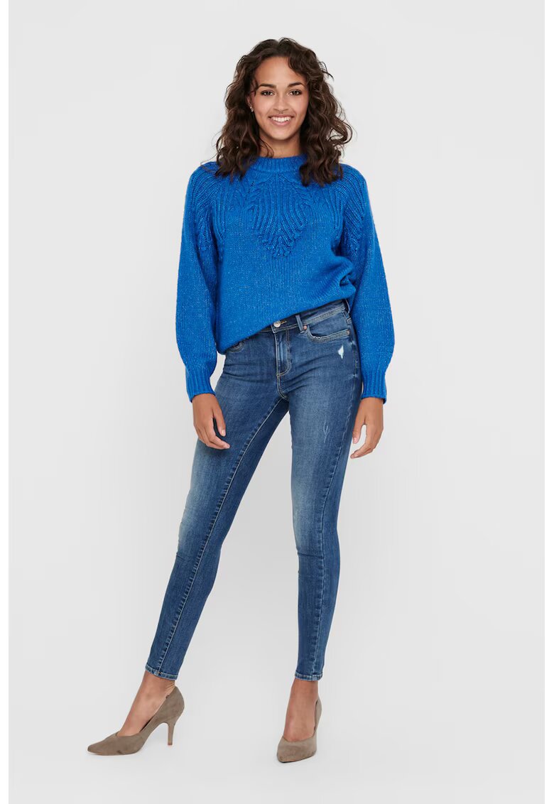 Only Blugi skinny Wauw - Albastru inchis/Albastru pal