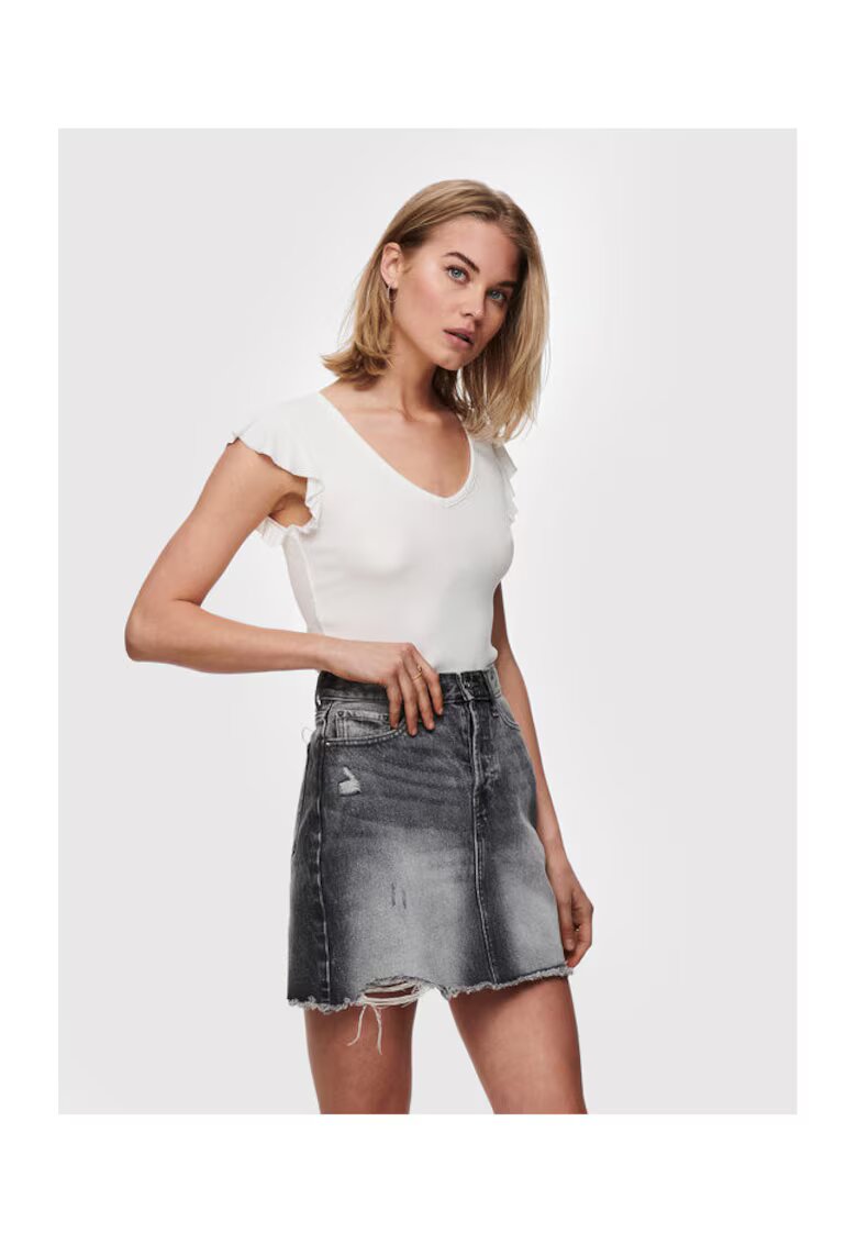 Only Bluza dama 15227187 - Viscoza - Alb - Alb