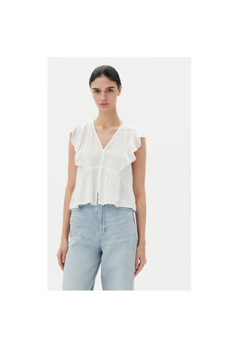 Only Bluza dama 15349090 - In/Viscoza - Alb - Alb