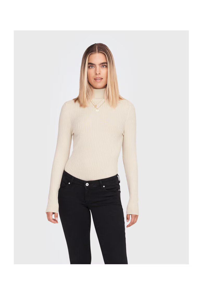 Only Bluza dama - 300331293 - Viscoza/Nylon - Bej - Bej