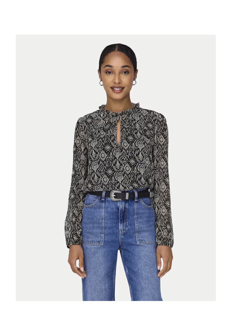 Only Bluza dama - 304607363 - Poliester - Negru - Negru