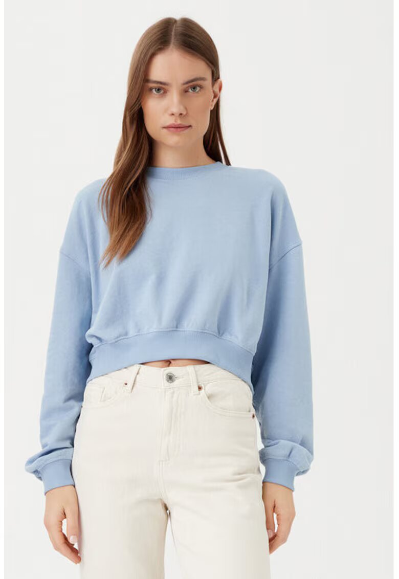 Only Bluza dama - 304785085 - Bumbac/Poliester - Albastru - Albastru