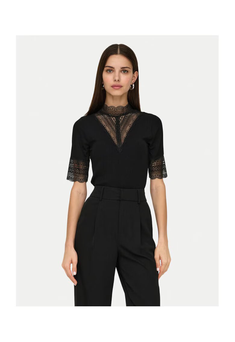 Only Bluza dama - 304928550 - Viscoza - Negru - Negru