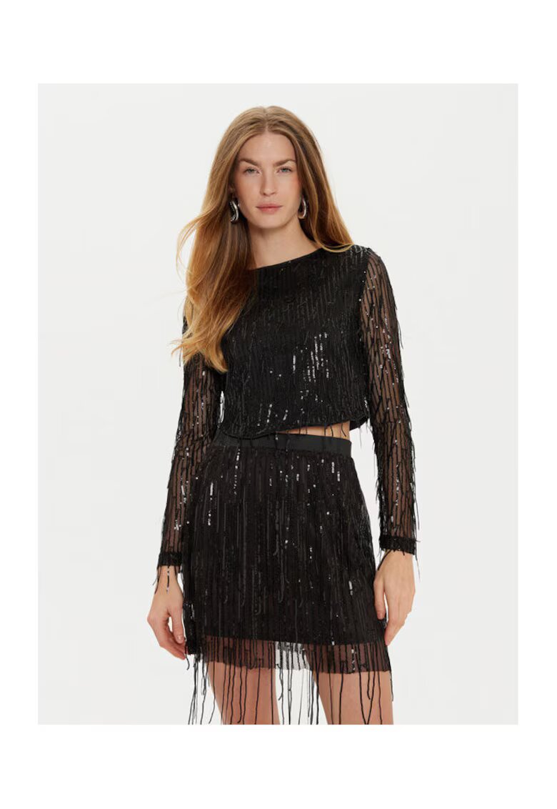 Only Bluza dama - 305025395 - Poliester - Negru - Negru