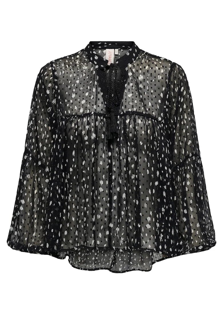 Only Bluza dama Poliester reciclat - Negru - Negru
