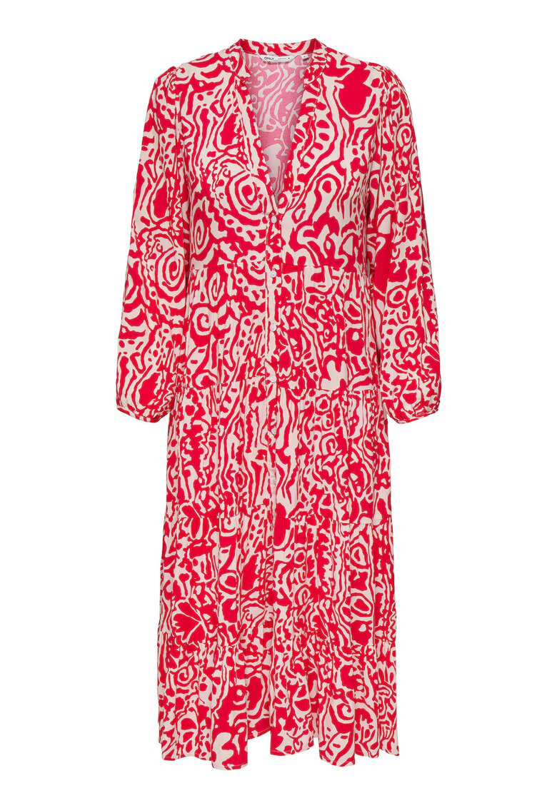 Only Camasa rochie dama 15308233 - Rosu - Rosu