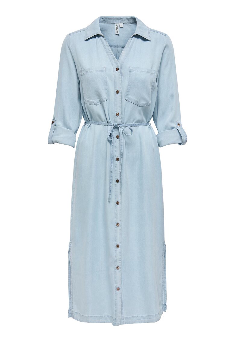 Only Camasa stil rochie dama 15337931 - Lyocell - Albastru - Albastru