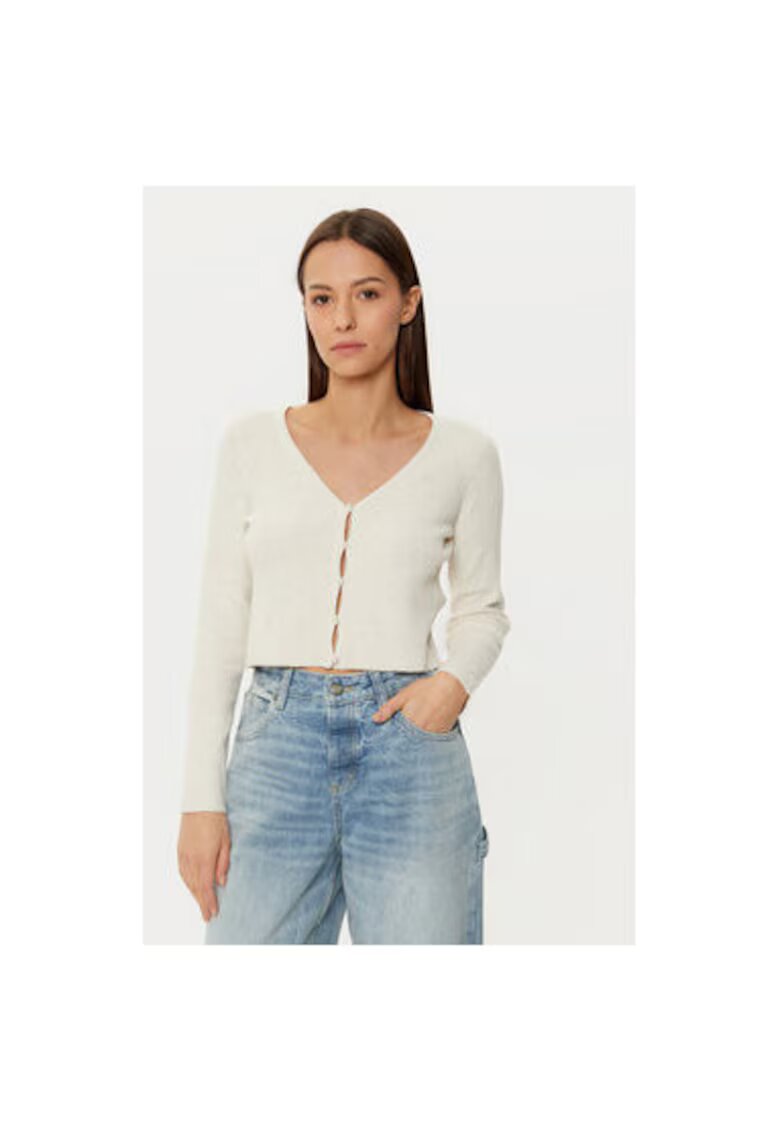 Only Cardigan dama - 304767951 - Poliester reciclat/Poliester - Bej - Bej