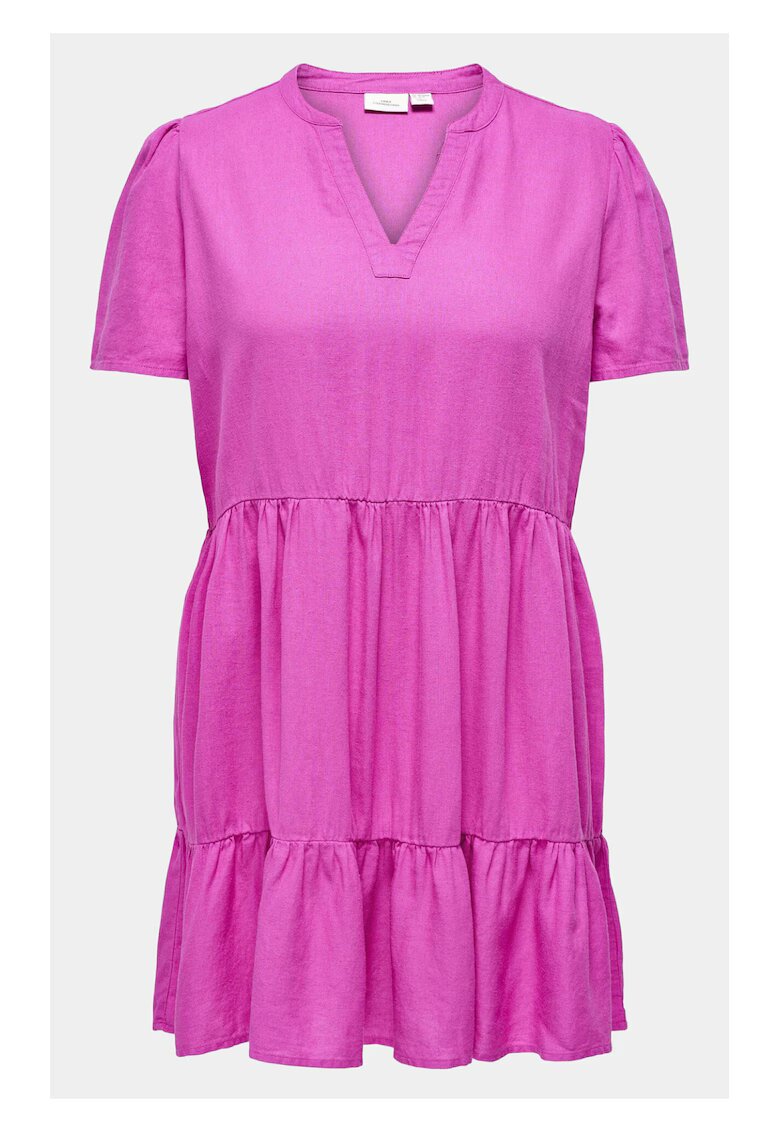 ONLY Carmakoma Rochie dama - 303336028 - Roz - Viscoza