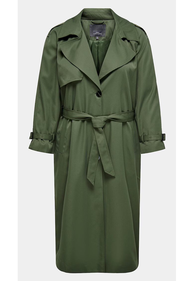 ONLY Carmakoma Trenci dama - 303335922 - Verde - Poliester