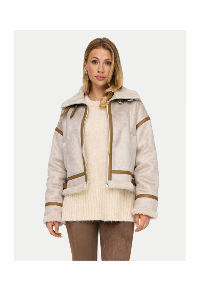 Only Cojoc dama - 304494123 - Poliester - Bej - Bej