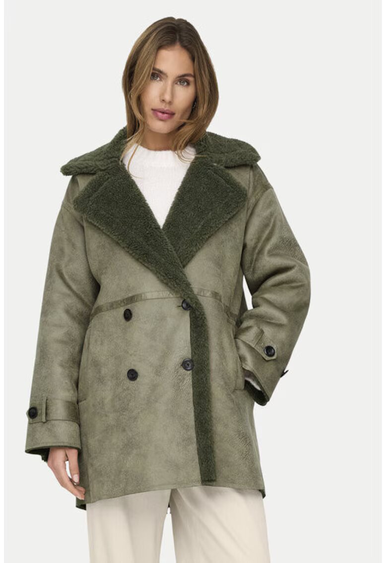 Only Cojoc dama - 304498657 - Piele ecologica - Verde - Verde