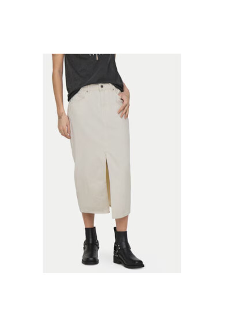 Only Fusta dama - 304784132 - Bumbac/Bumbac - Bej - Bej