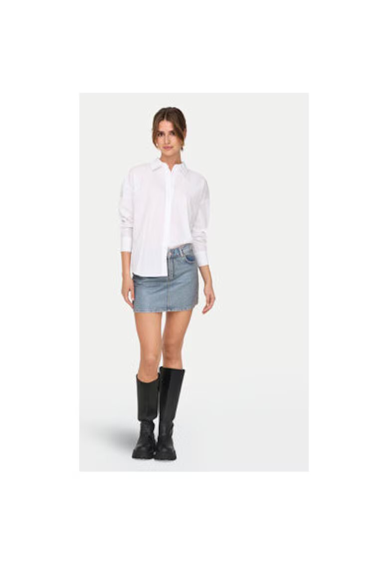 Only Fusta dama - 304928680 - Bumbac/Bumbac - Albastru - Albastru