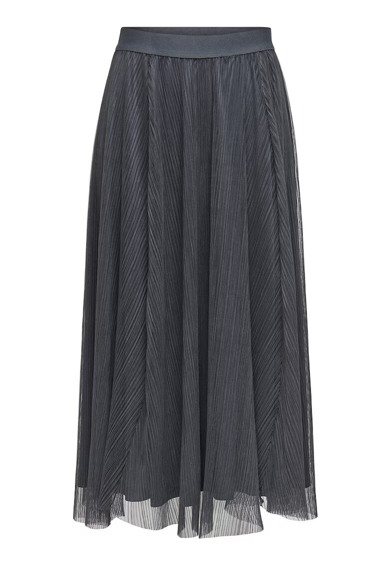 Only Fusta midi Dama - Gri - 100% poliester -
