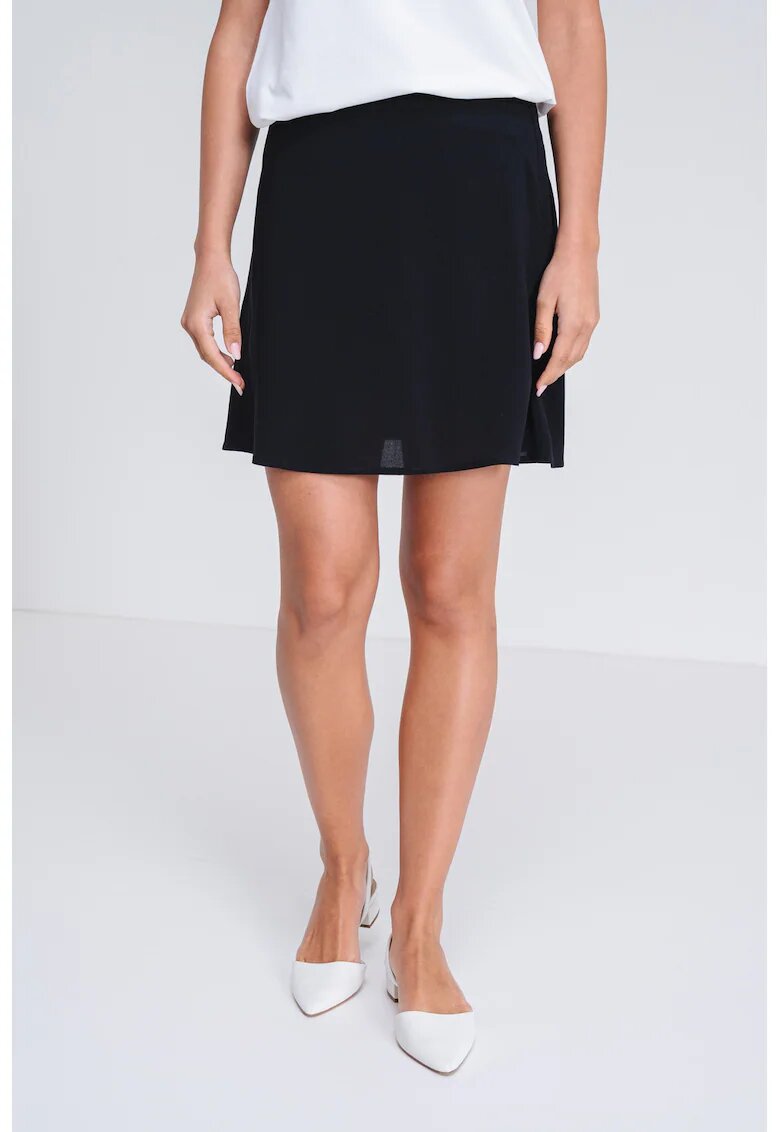 Only Fusta-pantalon scurta din viscoza - Negru