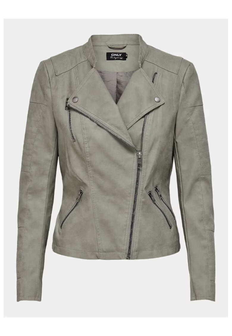 Only Geaca dama - 303319083 - Piele Ecologica - Gri