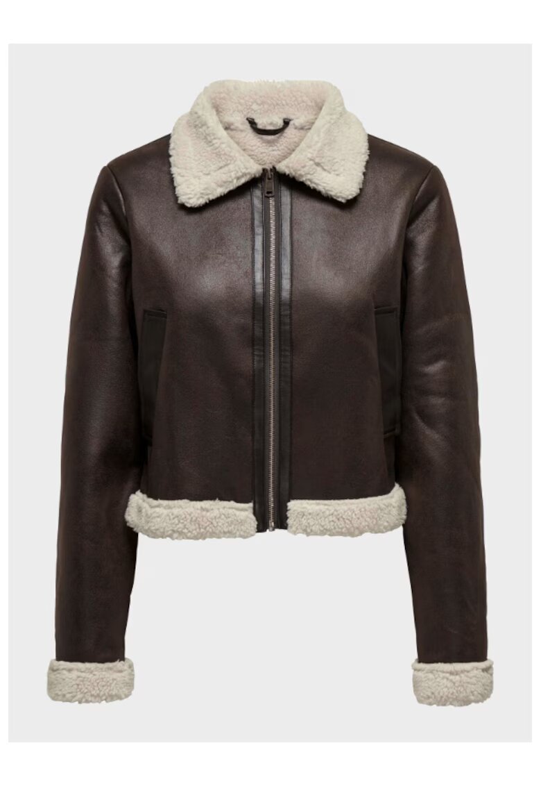 Only Geaca dama - 303873028 - Piele Ecologica - Maro