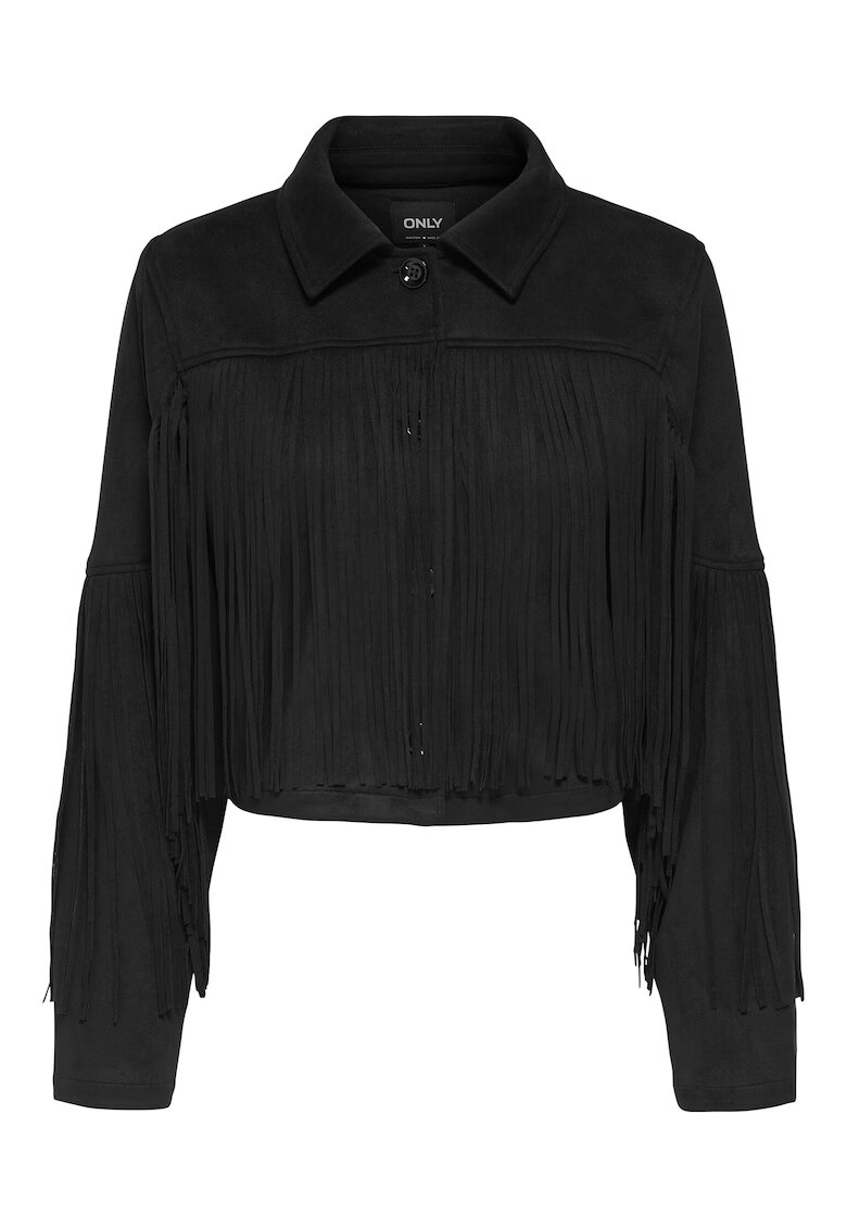 Only Geaca din imitatie de piele dama negru