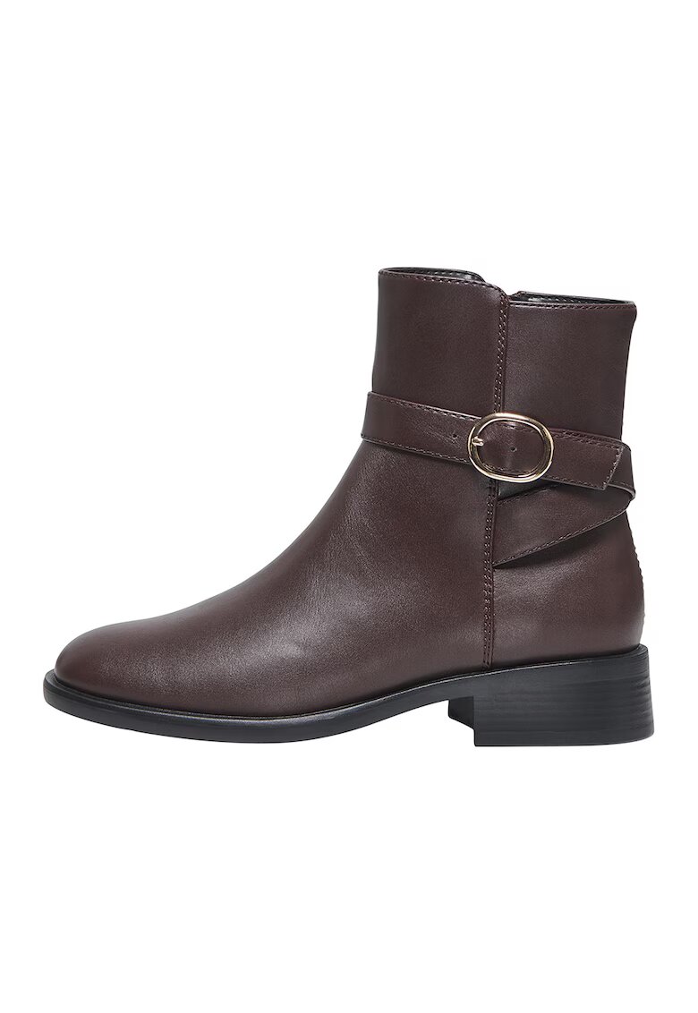 Only Ghete de piele ecologica - Maro inchis