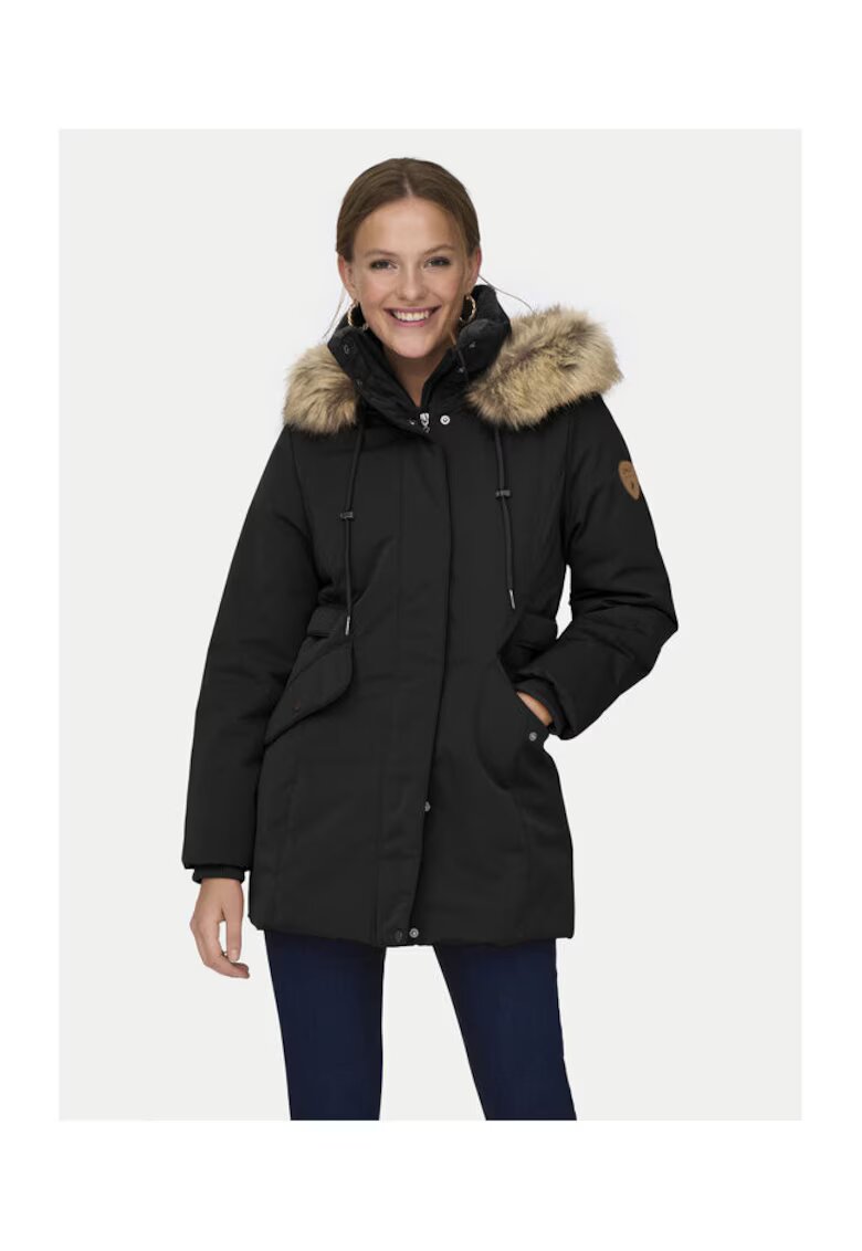 Only Jacheta dama - 304495922 - Poliester - Negru - Negru