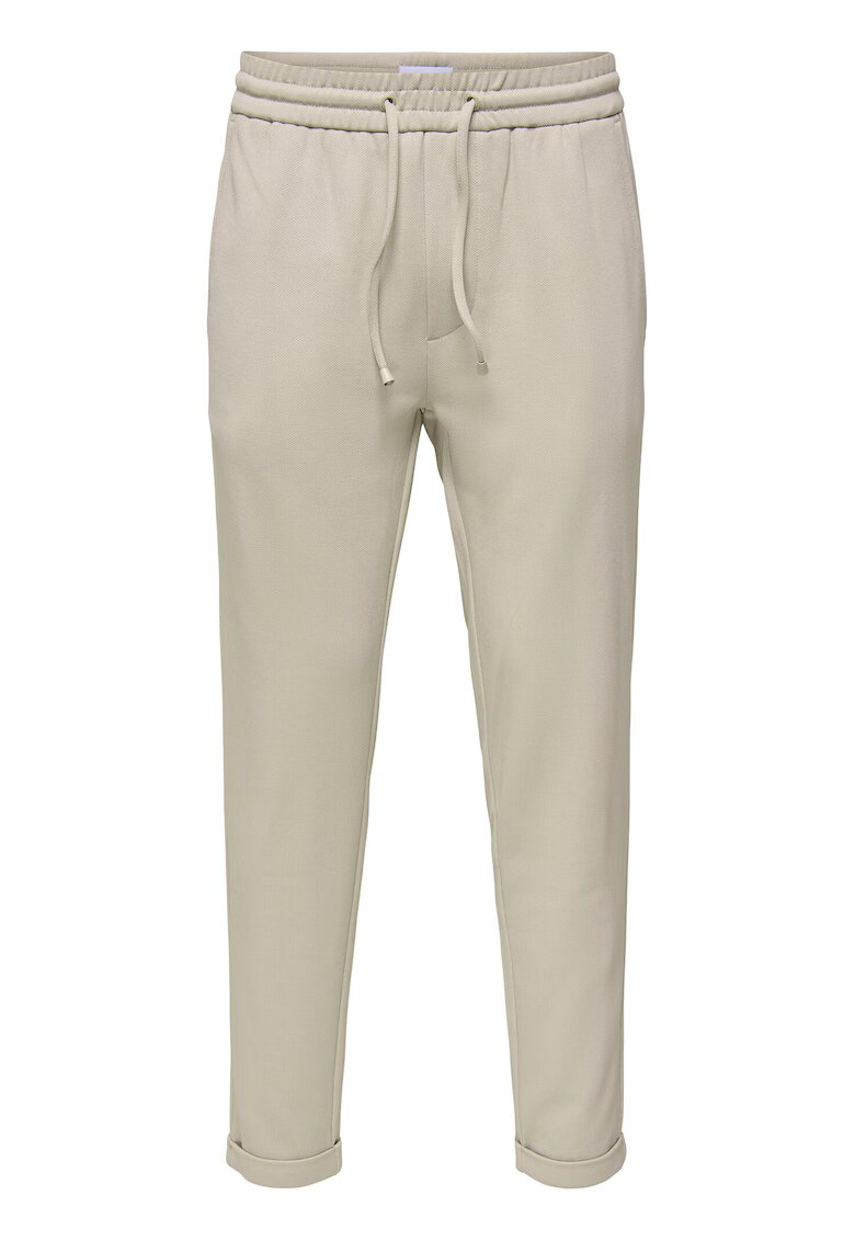 Only Pantaloni barbati Sons - 22029924 - Poliester/Viscoza - Bej - Bej