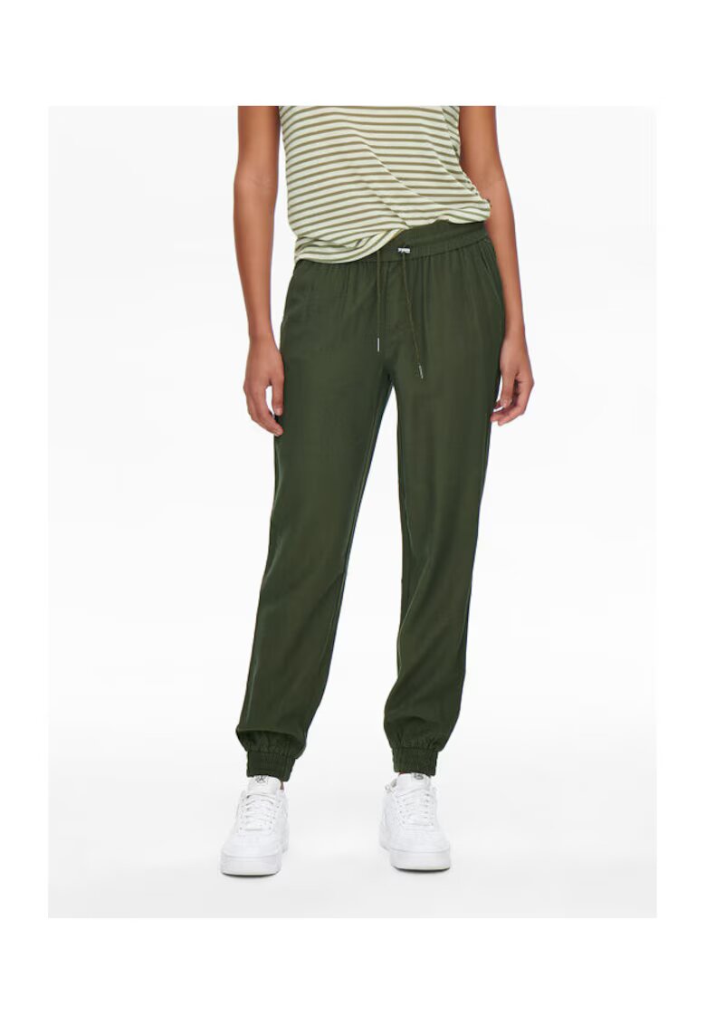 Only Pantaloni dama - 301822578 - Viscoza - Verde - Verde