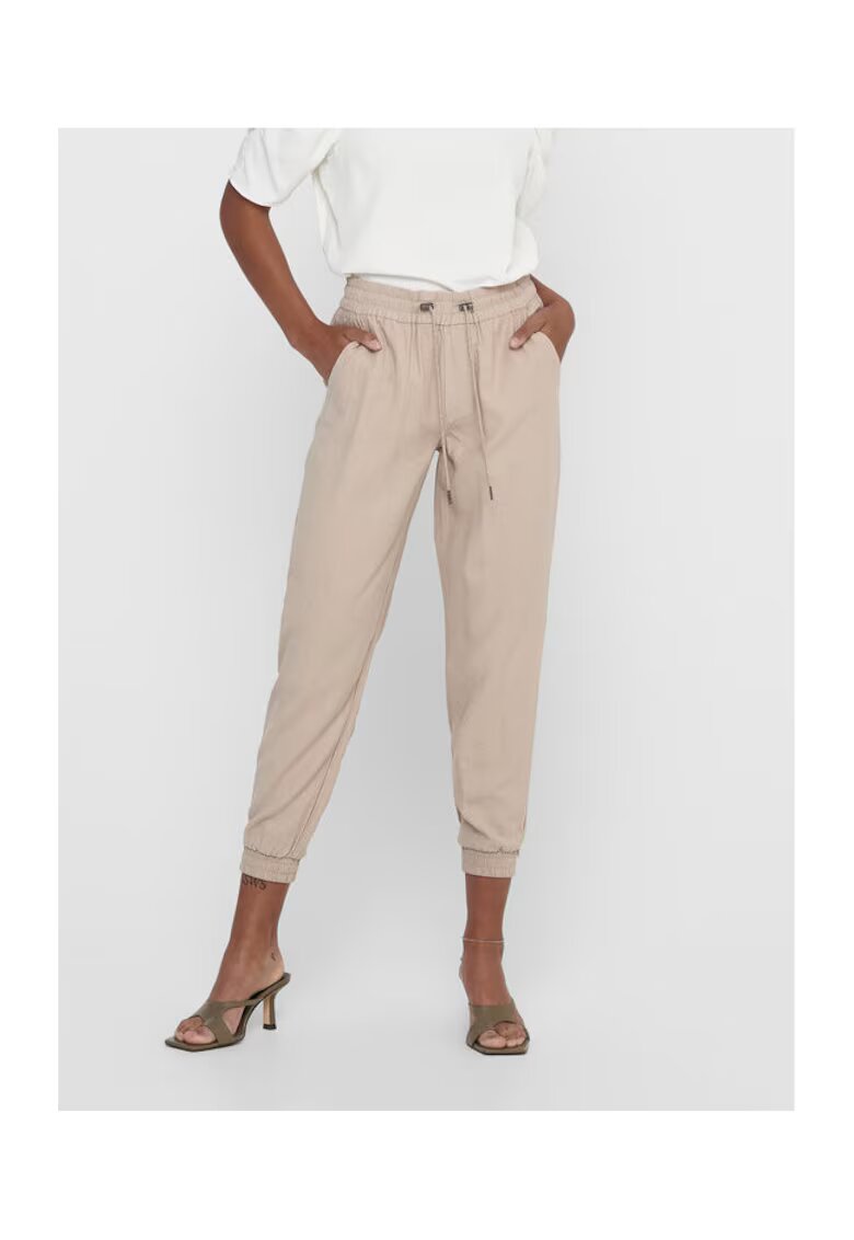 Only Pantaloni dama - 301822585 - Viscoza - Bej - Bej