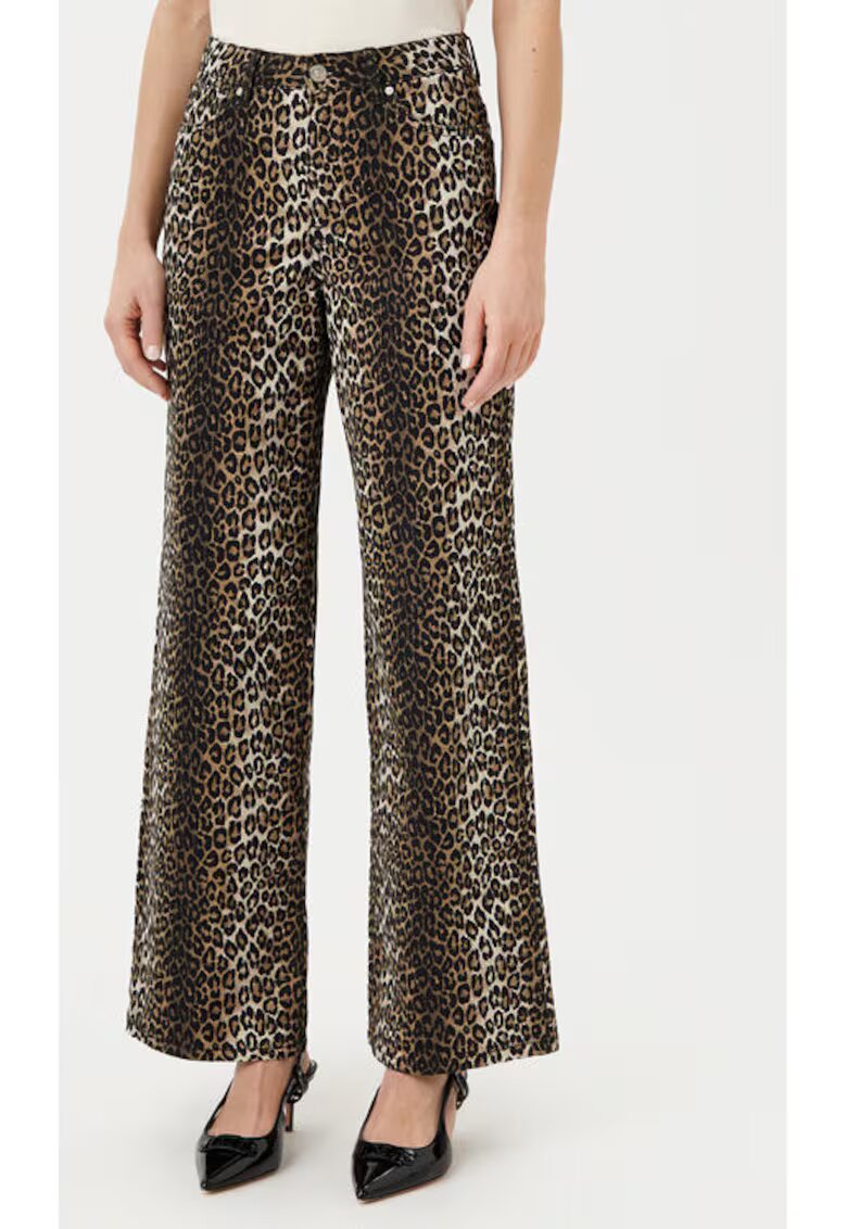 Only Pantaloni dama - 304785047 - Bumbac - Maro